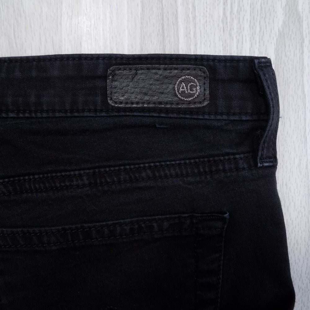 AG Adriano Goldschmied The Stilt Jeans Women 30 Black Cigarette Leg USA Made